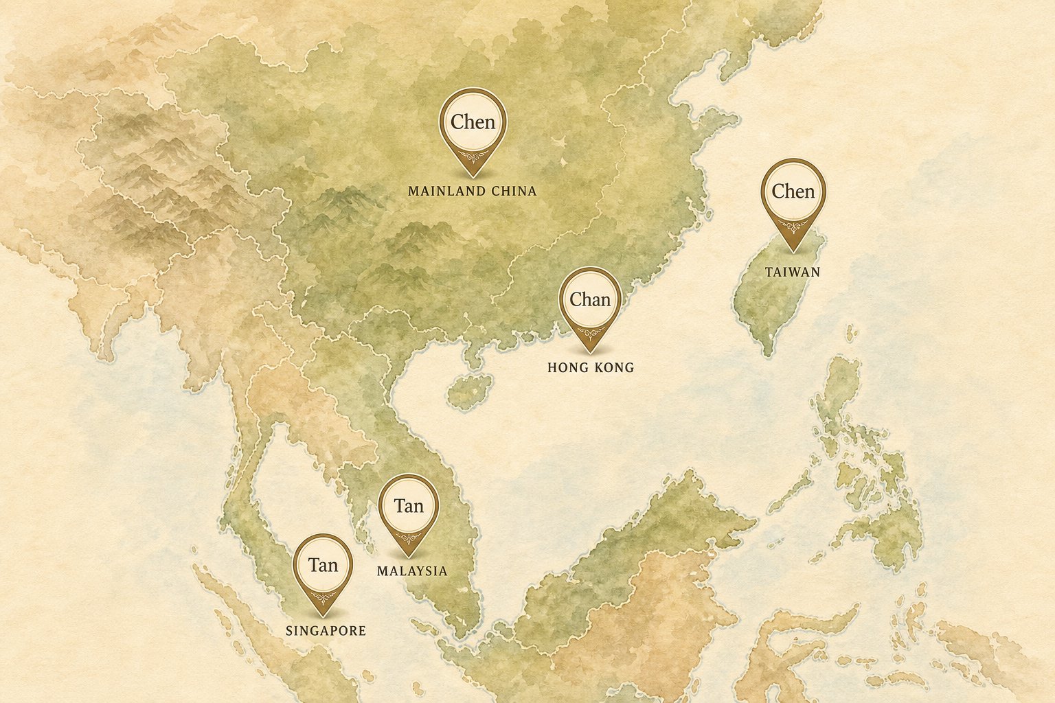 regional variations in chinese name romanization across different chinese speaking areas