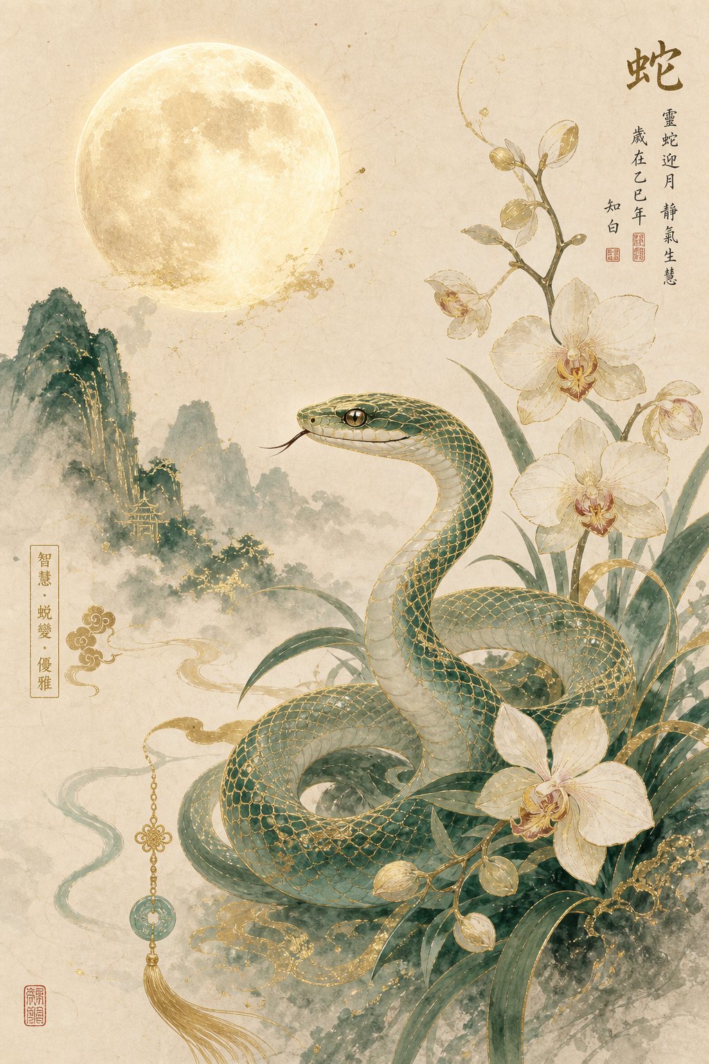 Chinese Girl Names for Year of the Snake She'll Grow Into