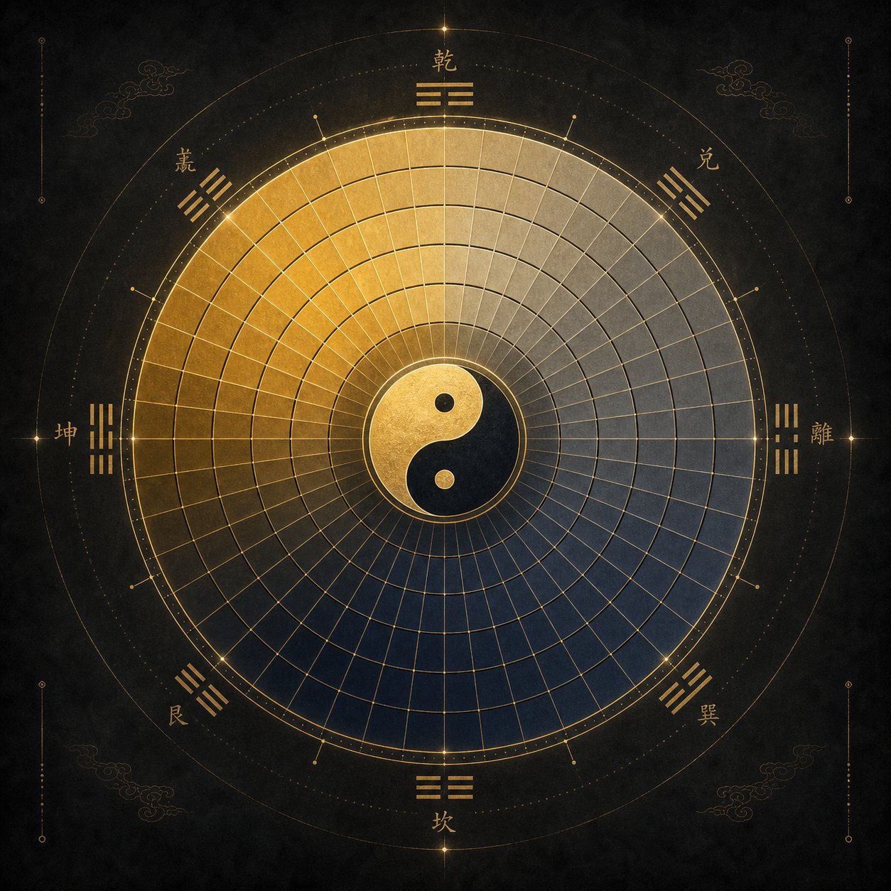 the 81 number dayan system maps fortune values in a cosmic cycle derived from i ching philosophy