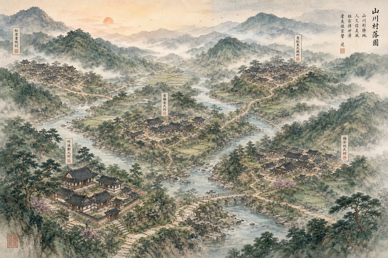the bon gwan system ties each korean clan to a specific ancestral village distinguishing families who share the same surname