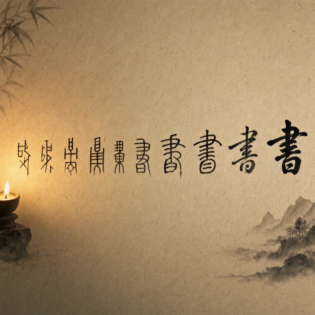 the character 星 evolved from complex ancient oracle bone forms to its streamlined modern nine stroke structure