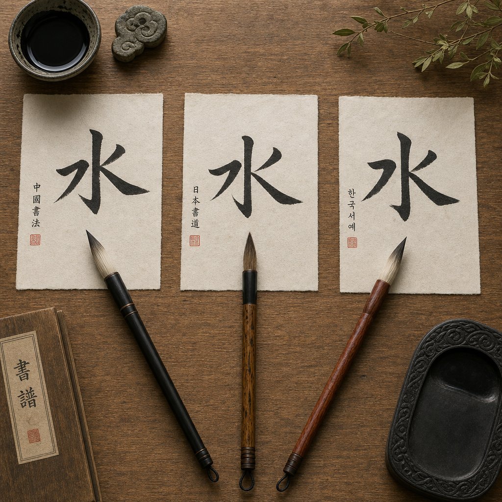 the character 水 shared across chinese japanese and korean writing traditions