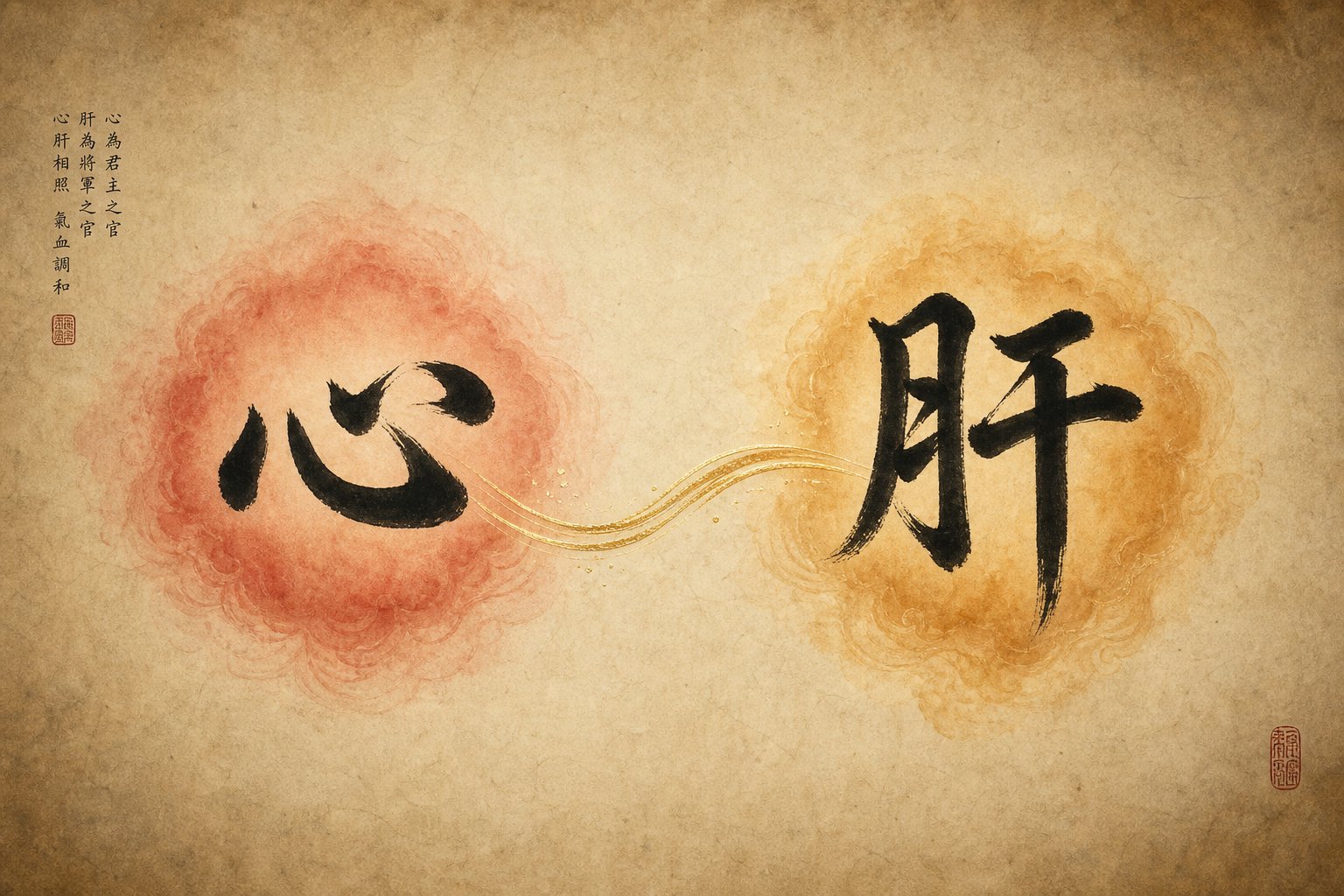 the characters xin (heart) and gan (liver) each carry deep philosophical meaning in chinese culture