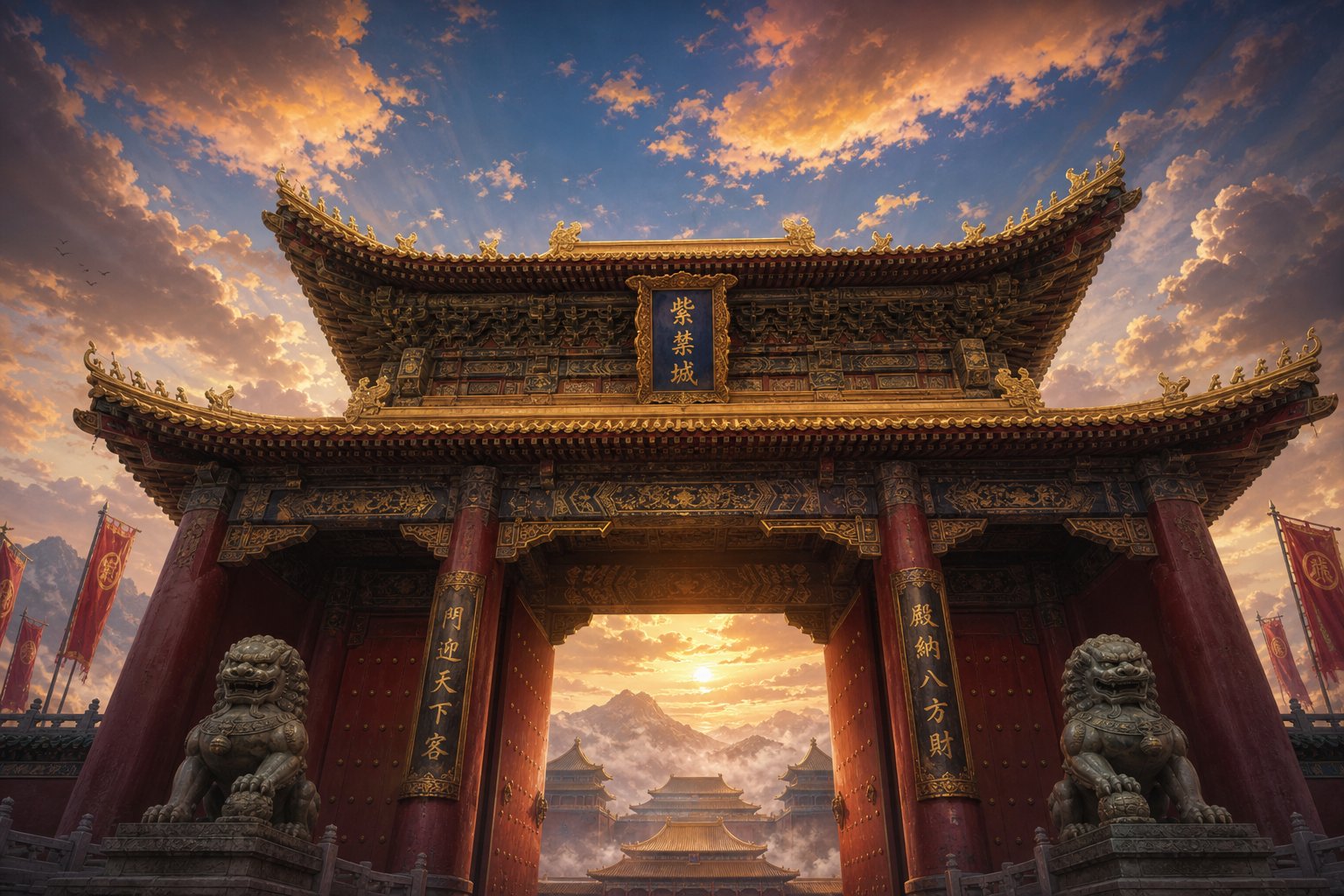 the gate of heavenly peace symbolizes the deep connection between 天 and chinese imperial authority