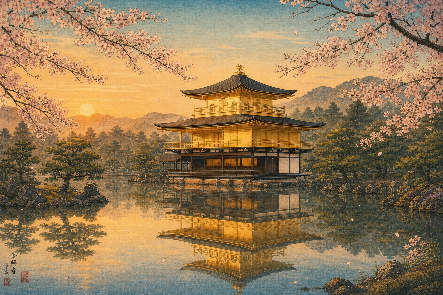 the golden pavilion in kyoto exemplifying gold symbolism in japanese architecture and culture