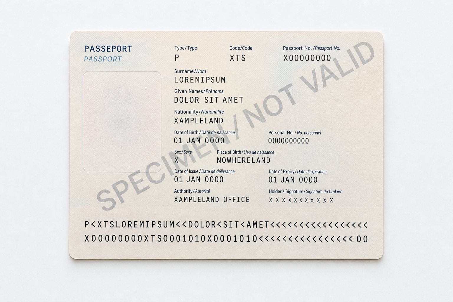 the machine readable zone at the bottom of a passport data page is the authoritative source for airline ticket name formatting