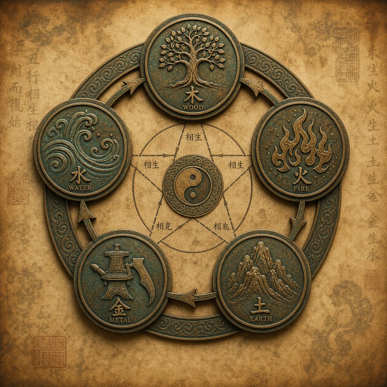 the ming dynasty encoded the five elements cycle directly into imperial names across generations