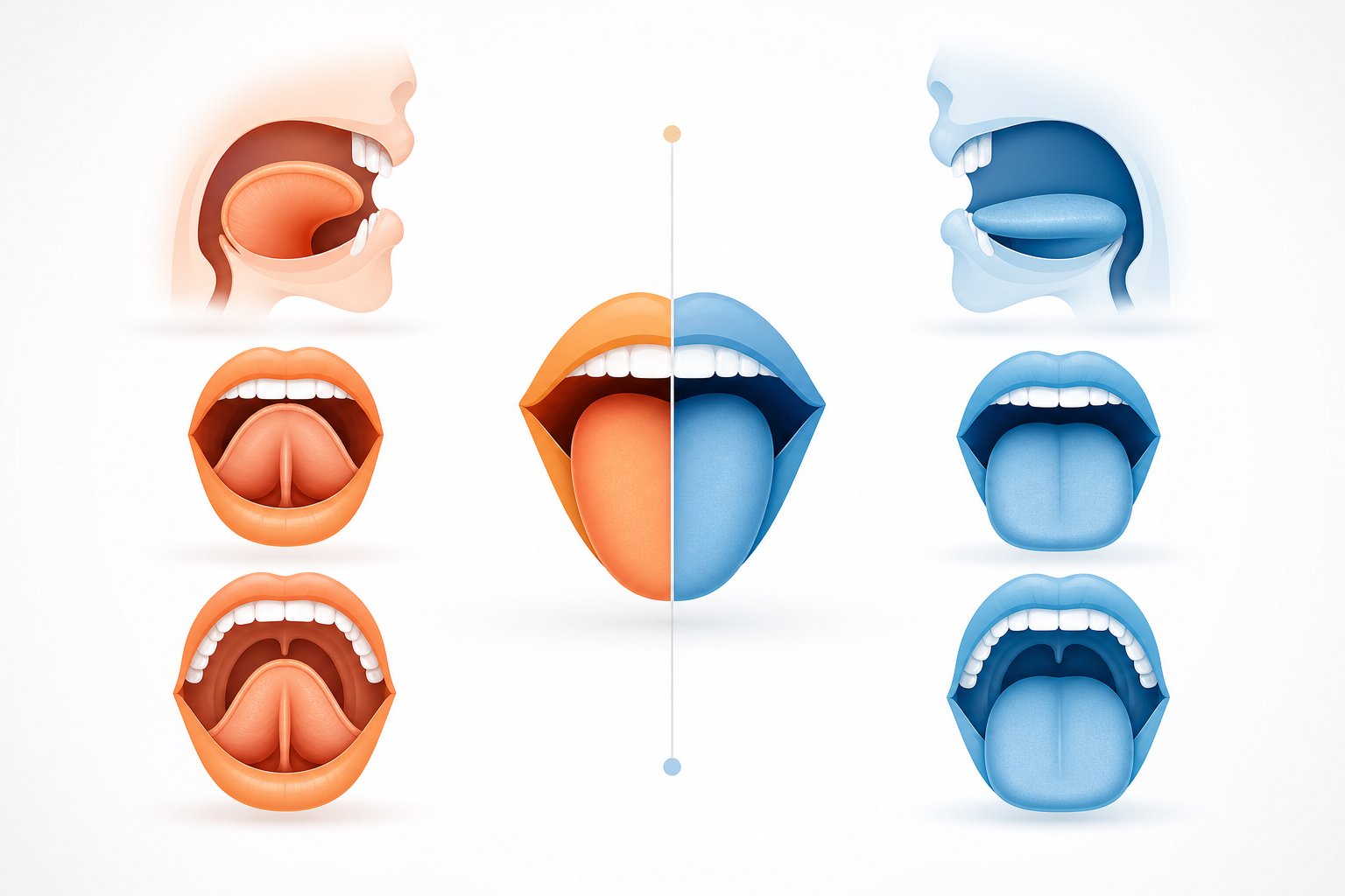 the retroflex and palatal sound groups use opposite tongue positions
