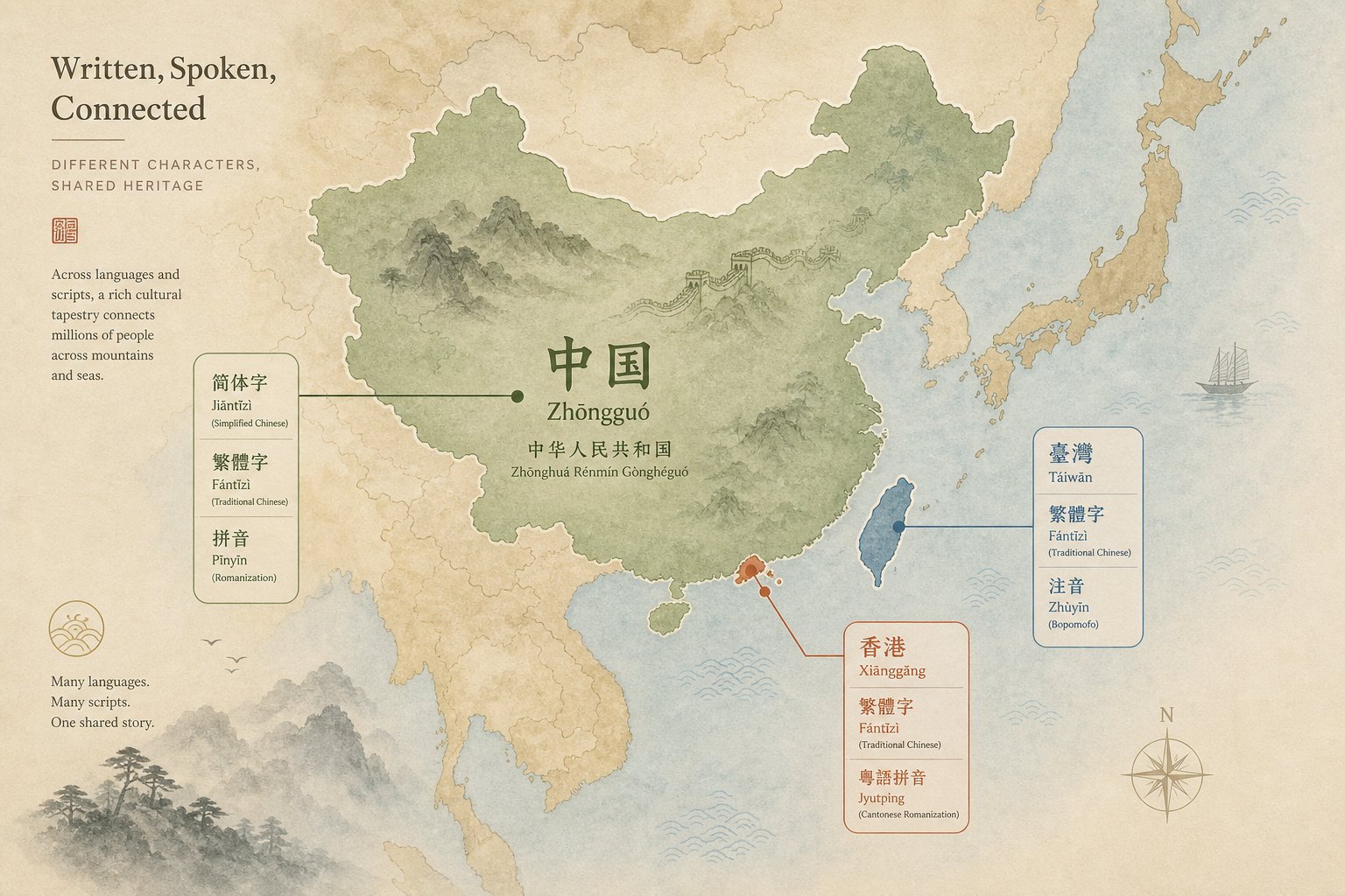 three major romanization systems from different chinese speaking regions explain why the same surname appears in multiple spellings