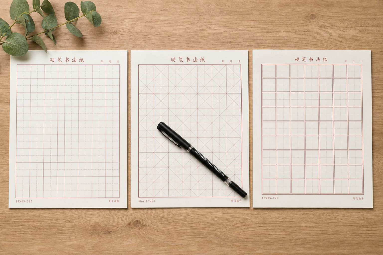 three types of chinese writing practice grids tian zi ge mi zi ge and jiu gong ge