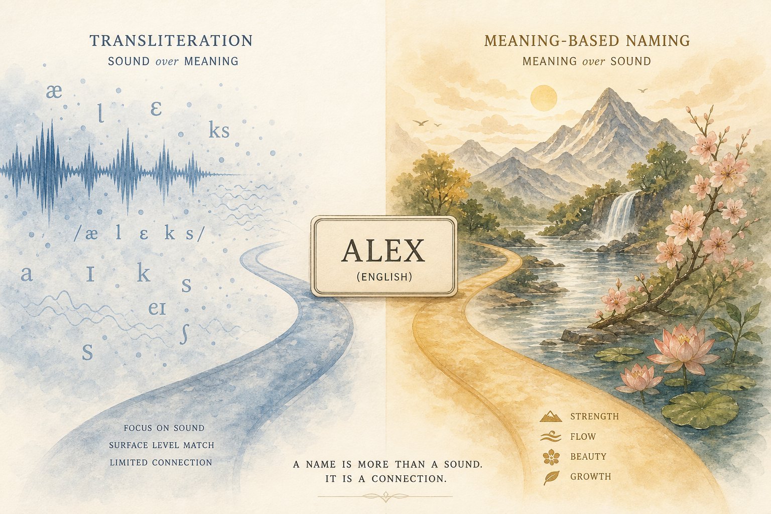 two approaches to chinese names phonetic sound matching versus meaningful character selection