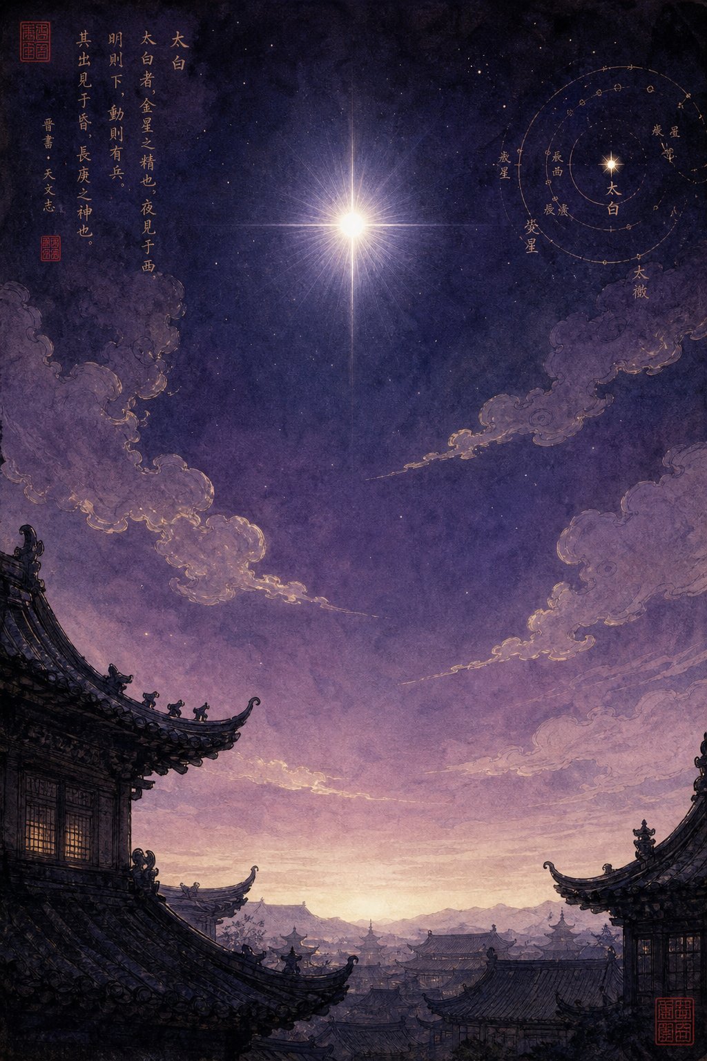 venus blazing in the evening sky above tang dynasty china the star that inspired li bai's courtesy name taibai