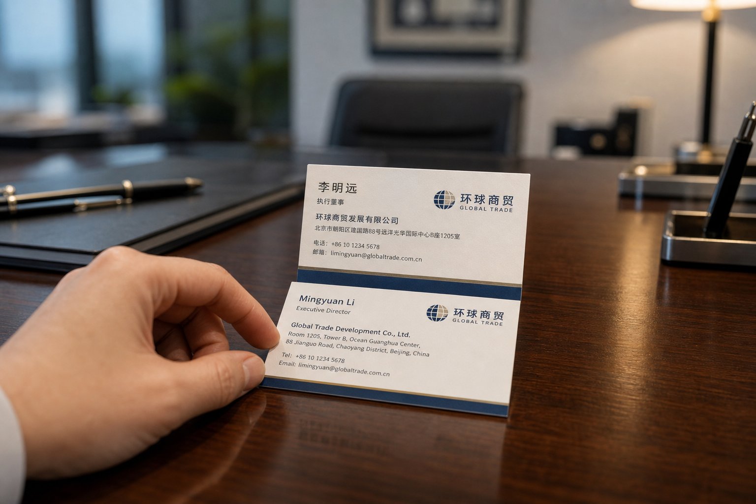 a bilingual business card gives your chinese name its most visible real world placement in professional settings