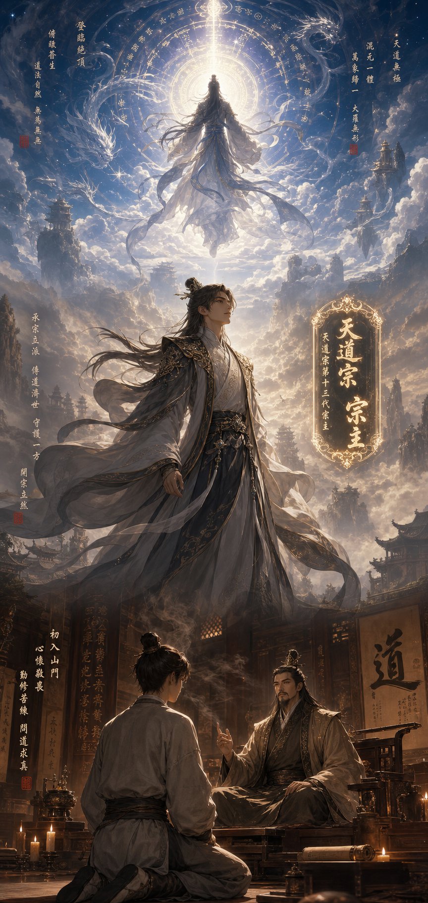 a character's journey from birth name through courtesy name to immortal title in chinese fantasy