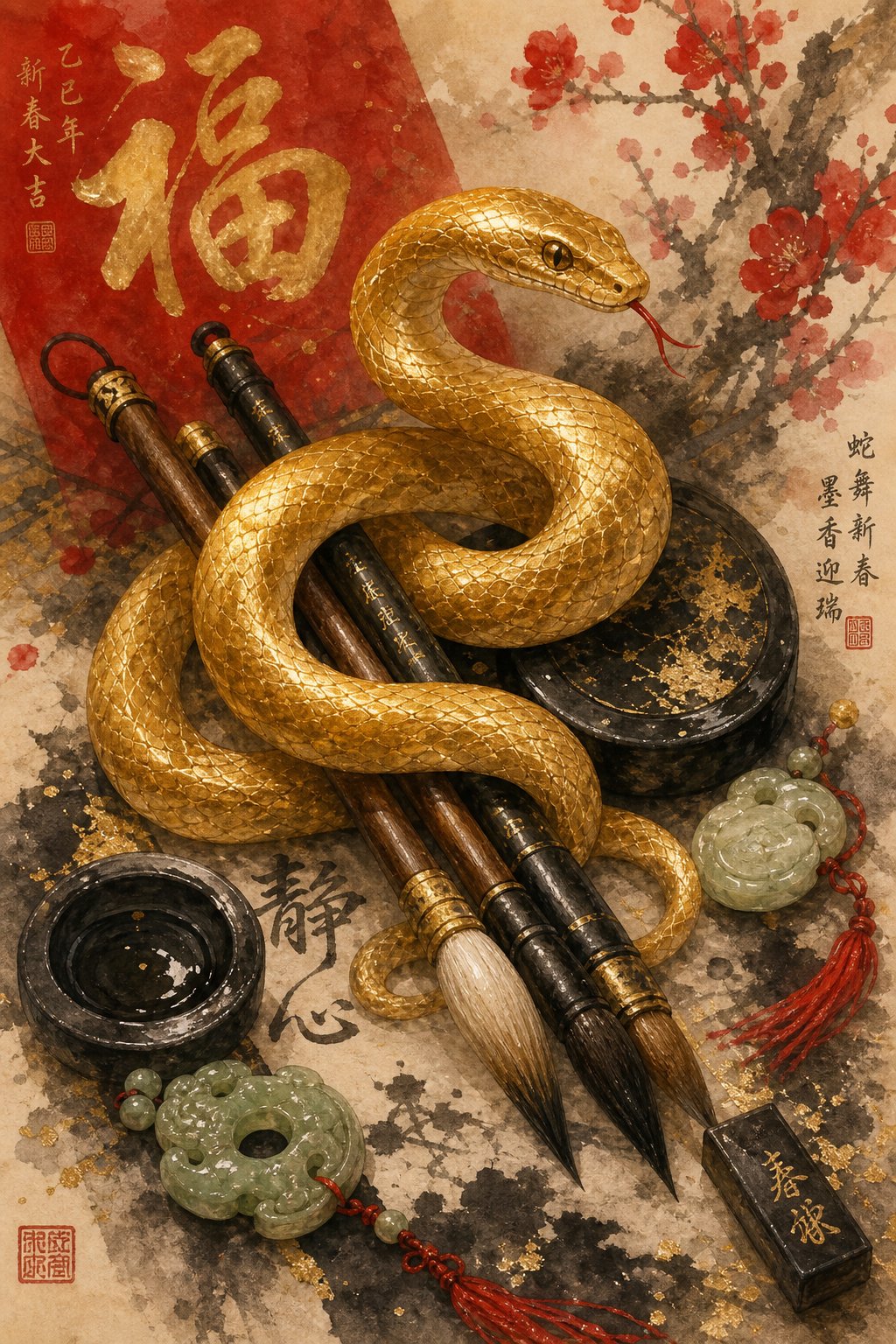 Auspicious Characters for Snake Year: Secrets in Every Stroke