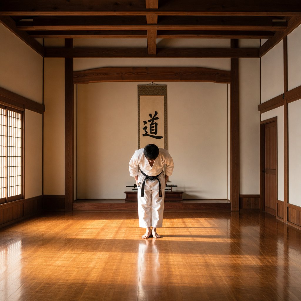 a martial arts dojo embodying the japanese concept of do the disciplined path of 道