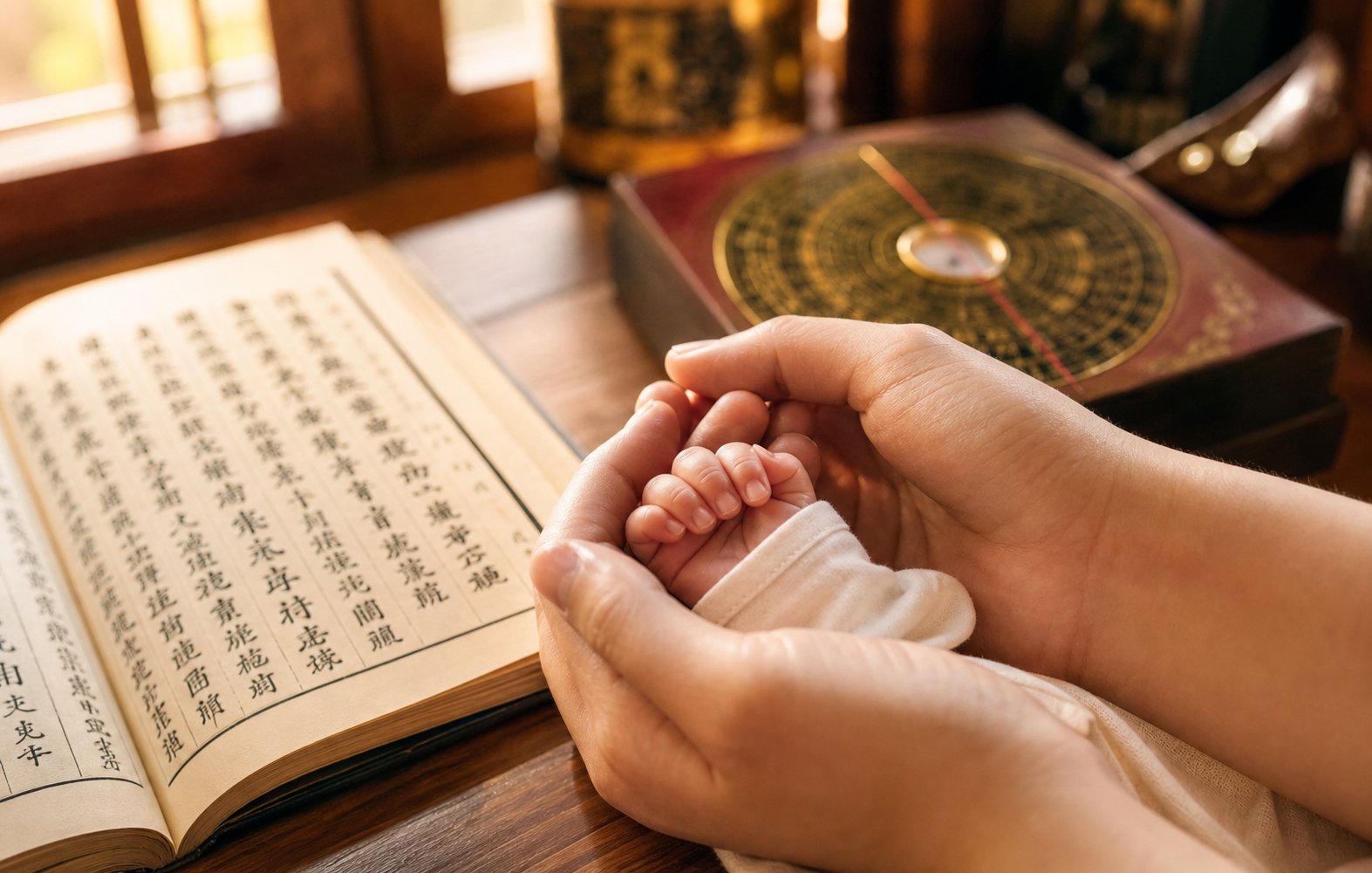 a parent beginning the meaningful journey of selecting a feng shui balanced name for their newborn son