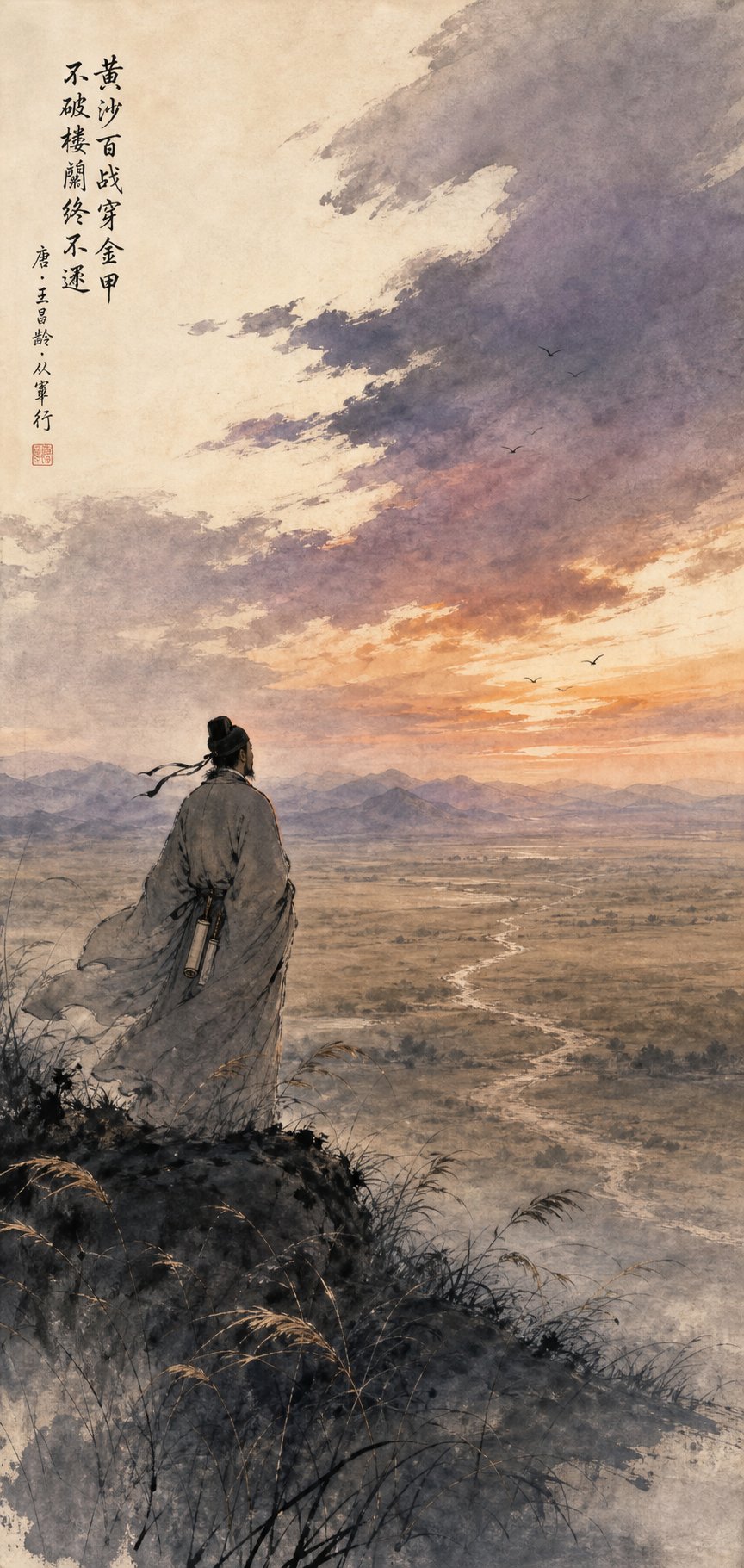 a tang dynasty poet at the northern frontier inspired by gao shi whose military experience shaped some of china's greatest border poetry