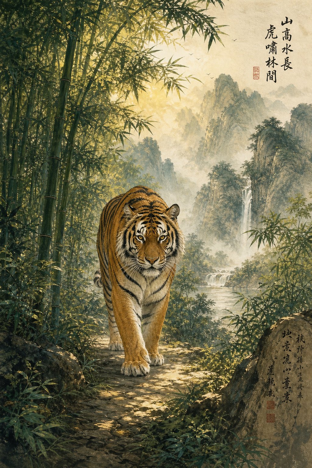 beneficial radicals like mountain wood and king give tiger names open terrain and natural authority