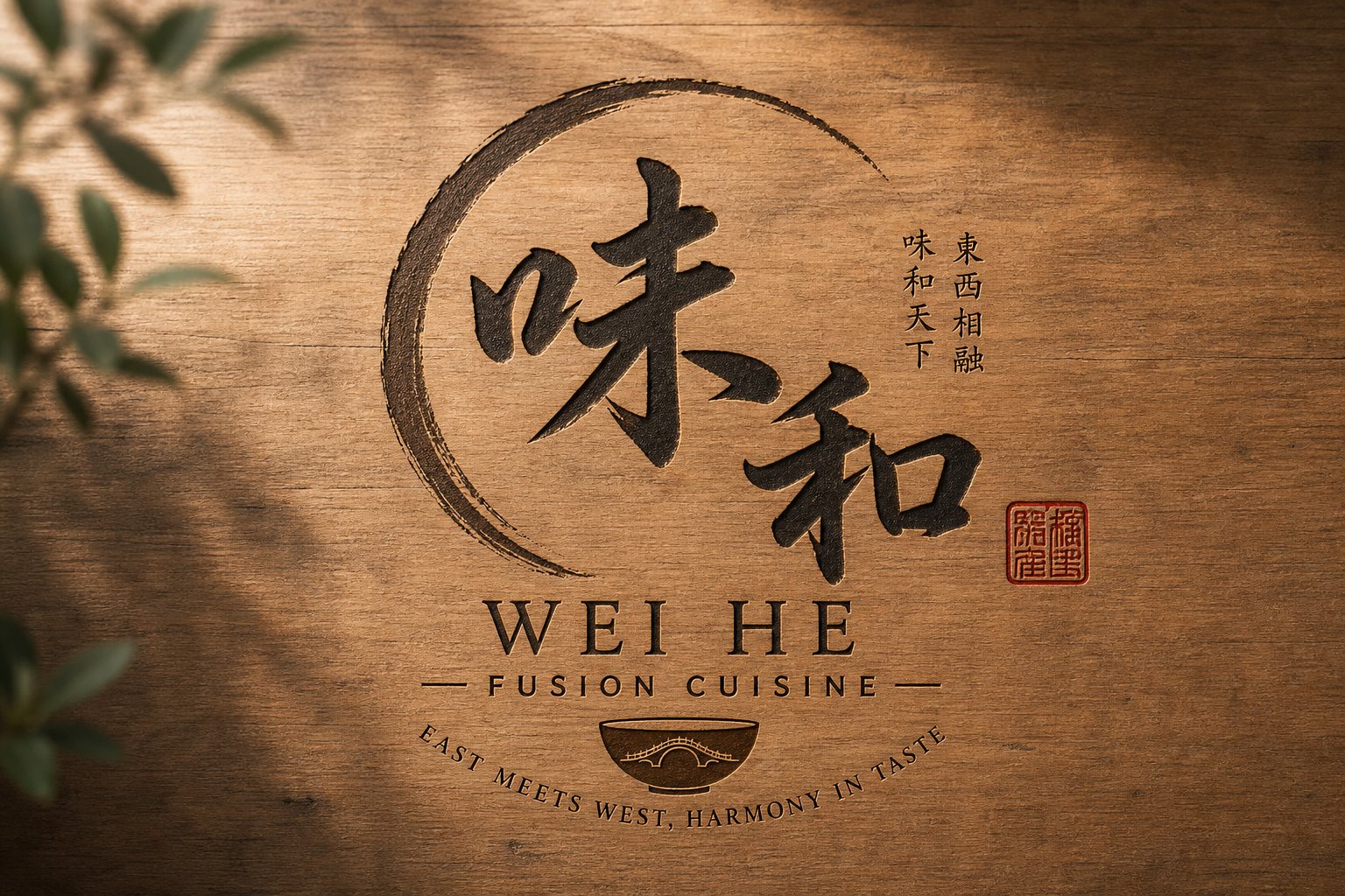 bilingual restaurant signage blending chinese characters and english text to welcome diverse audiences