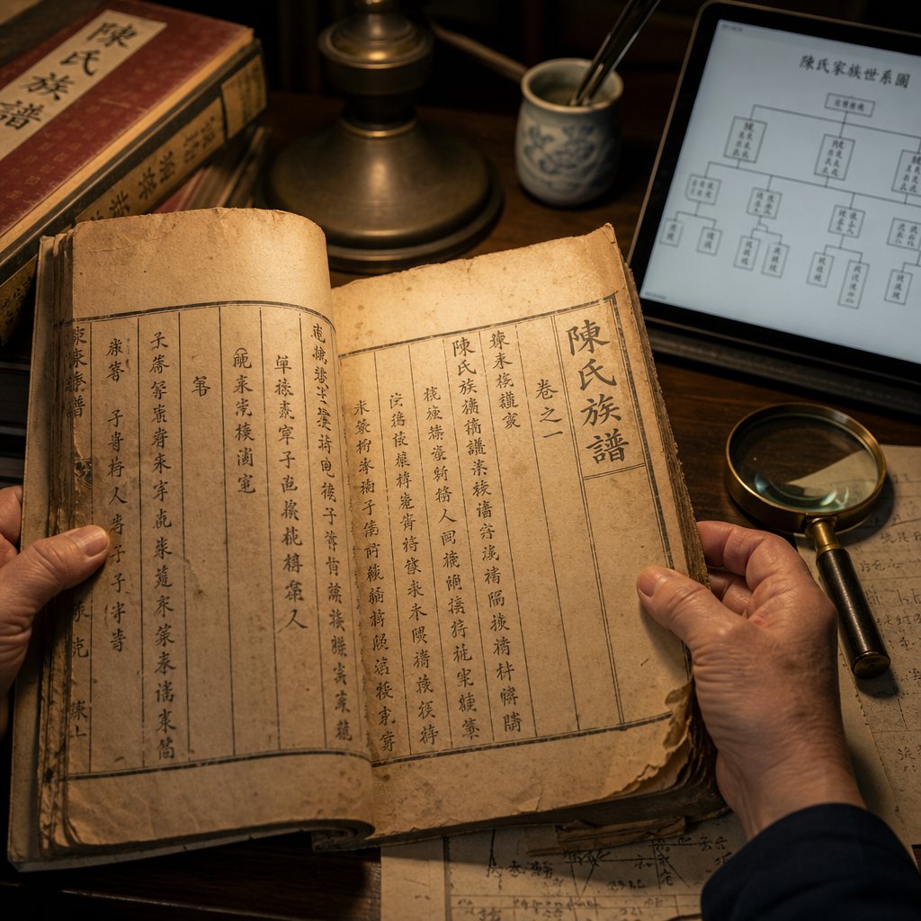 bridging past and present through traditional genealogy books and modern research tools for lin ancestry