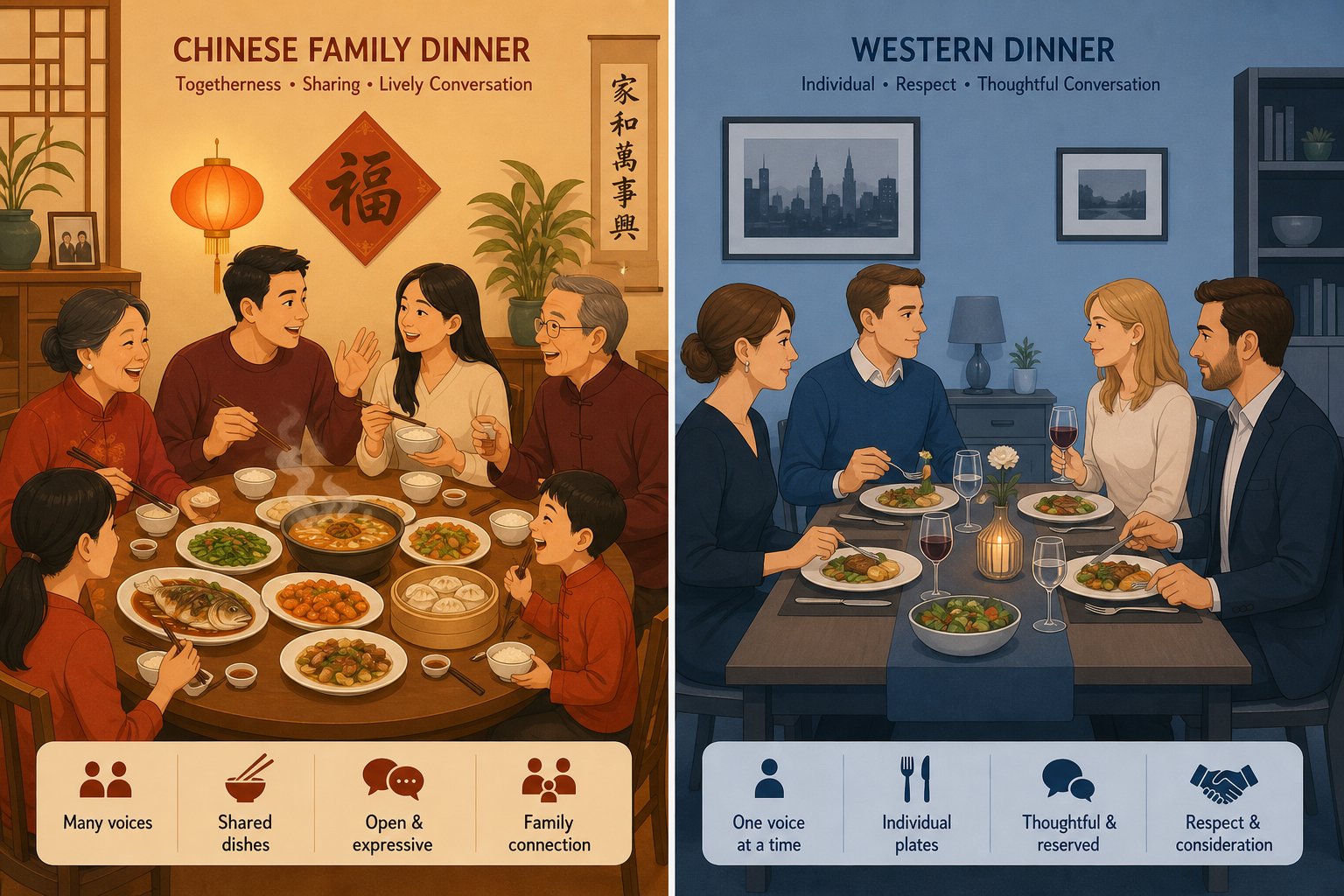 chinese and western cultures operate on different social norms around body commentary and directness