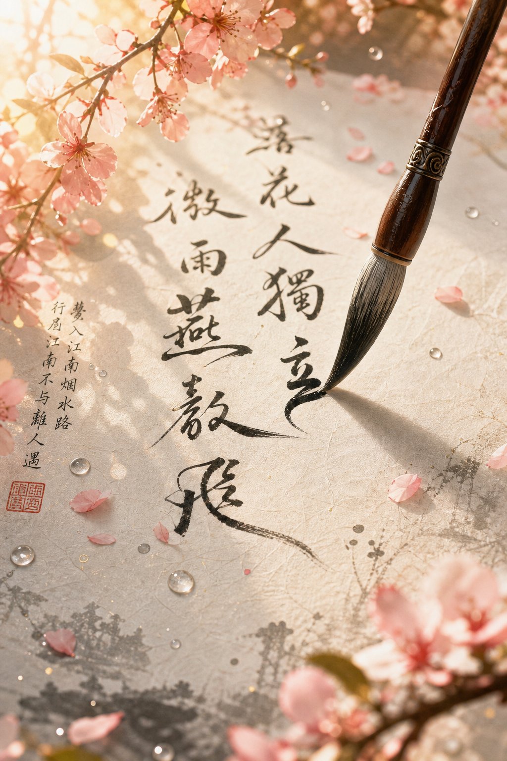 chinese calligraphy brush forming elegant characters representing auspicious girl names for water pig babies