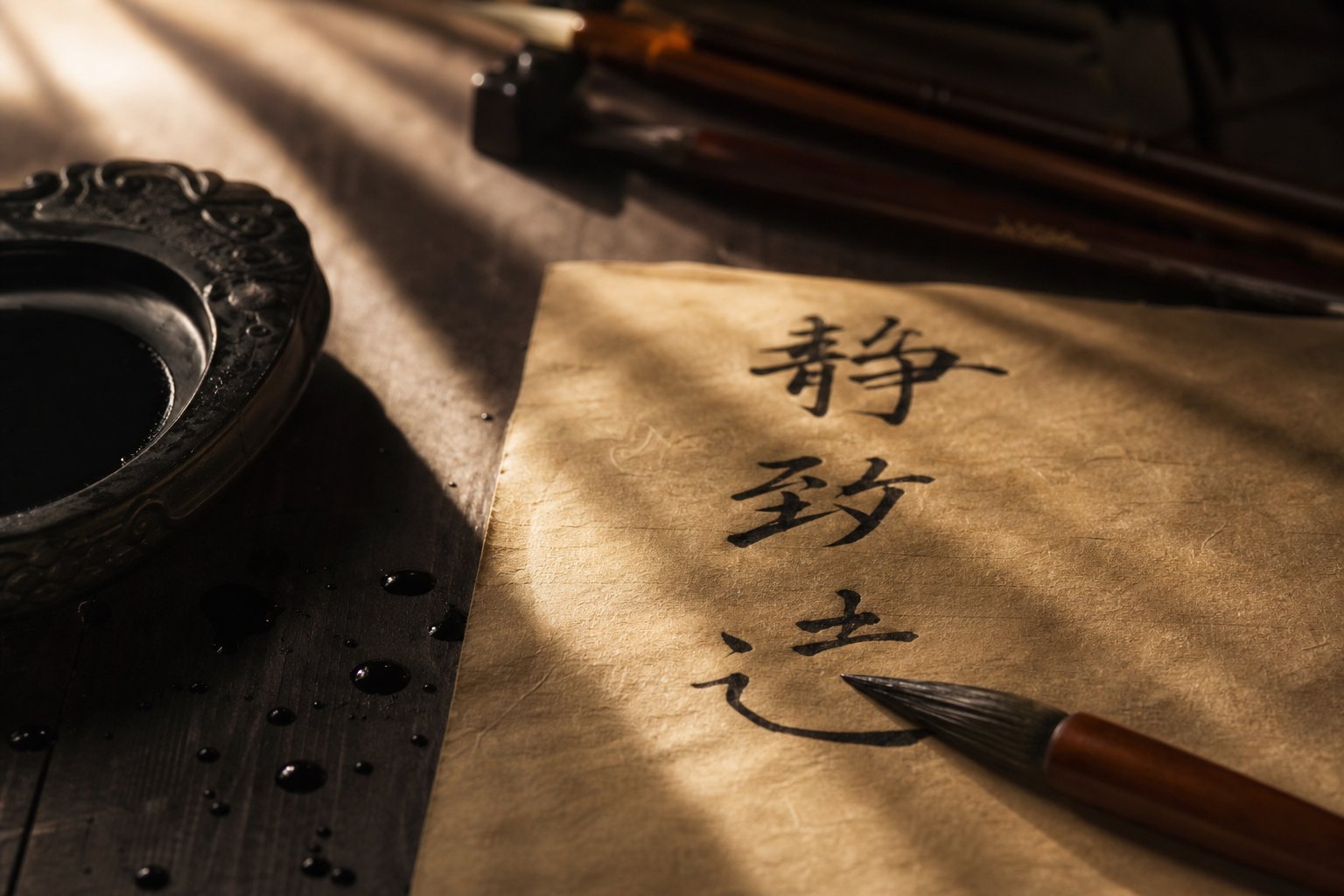 chinese calligraphy demonstrating the art of character modification in elder name avoidance