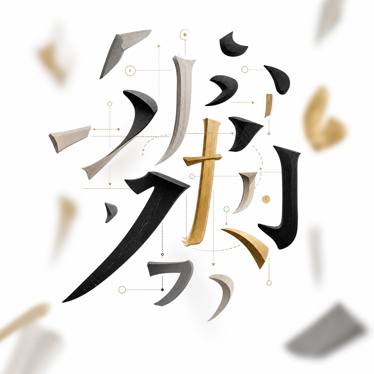 chinese character radicals and components that form the building blocks of gender neutral names