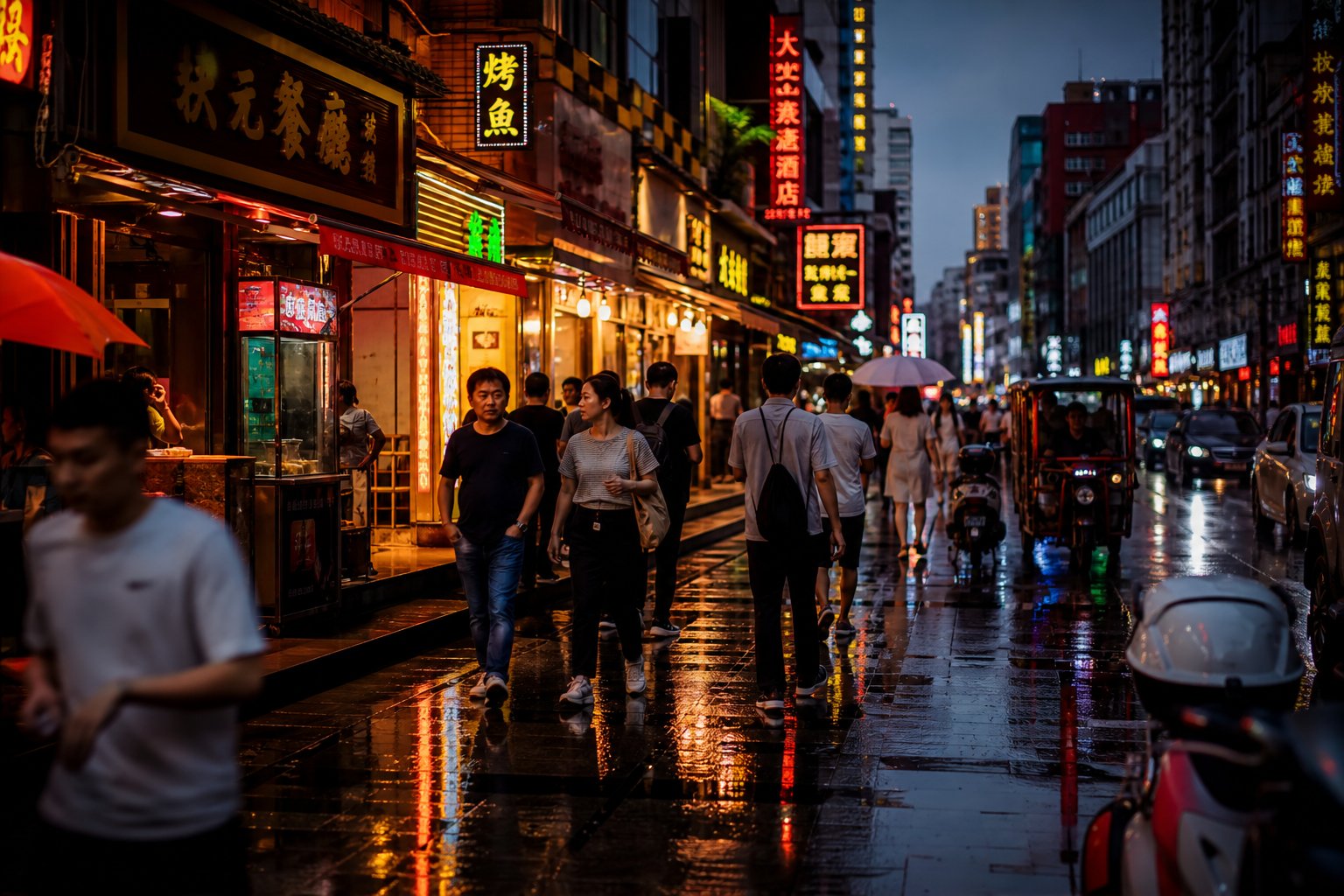 chinese characters like 王 appear throughout modern daily life on signs brands and storefronts