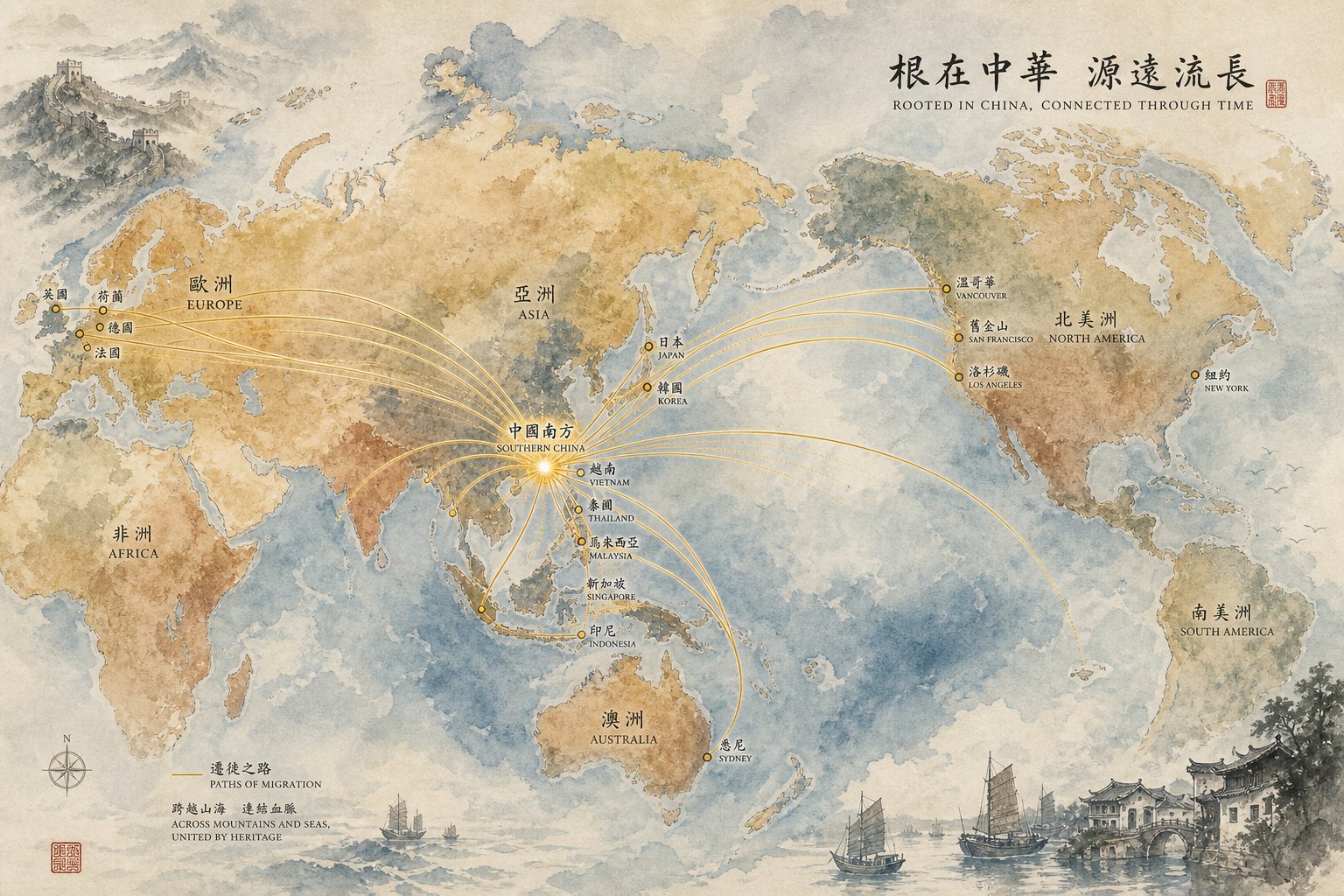 chinese color surnames spread across the globe through centuries of migration producing different romanized spellings in each region