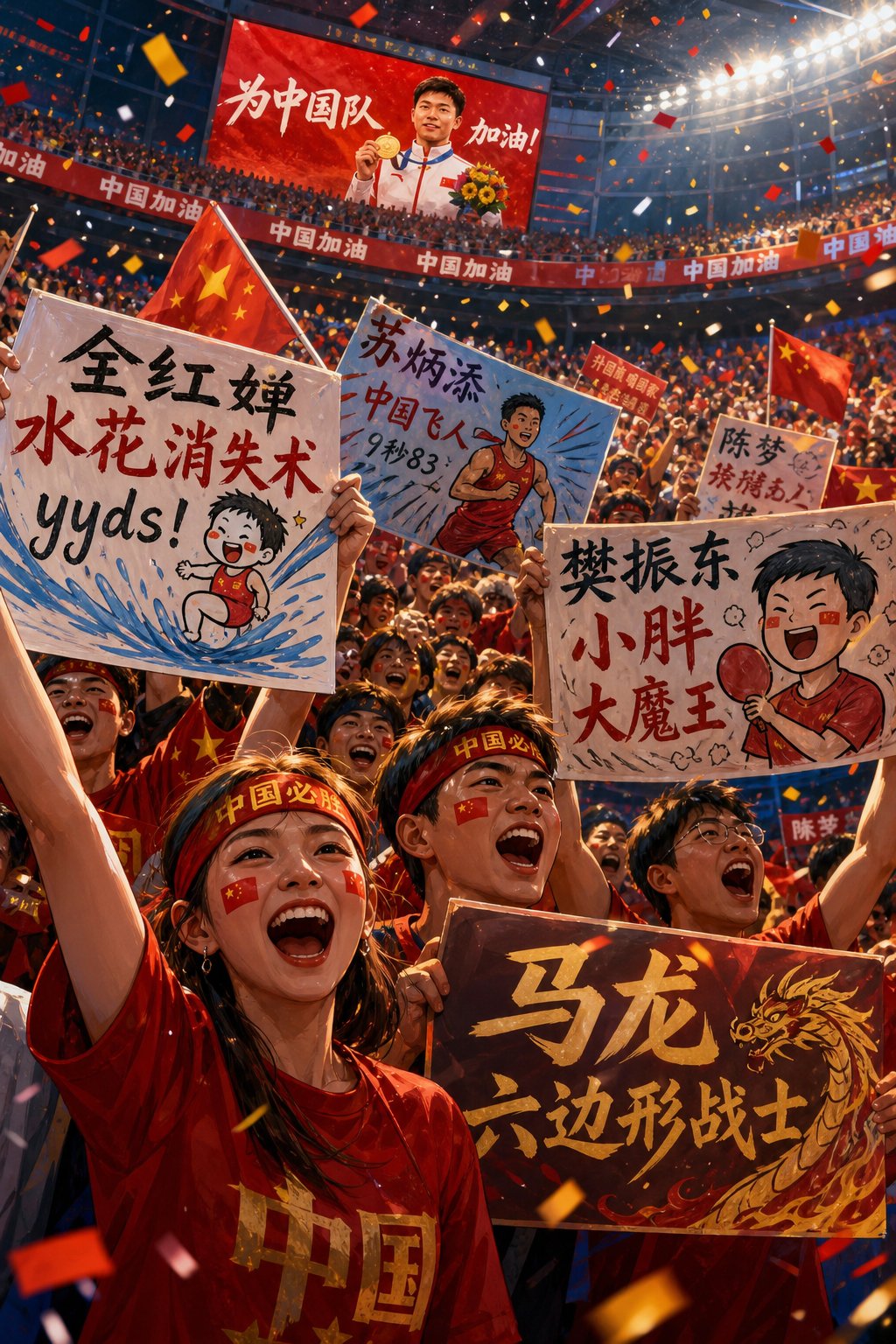 chinese sports fans creating and sharing creative nicknames for athletes on social media and in stadiums