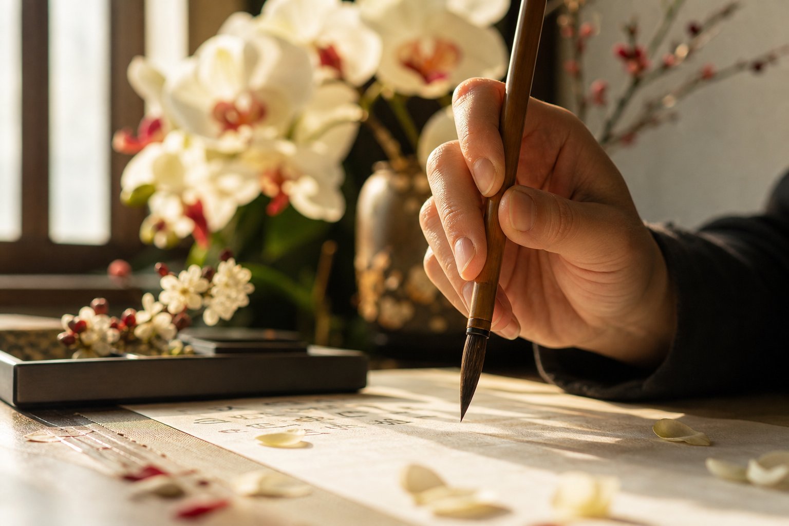 choosing a chinese flower name combines calligraphic beauty with personal meaning and family values