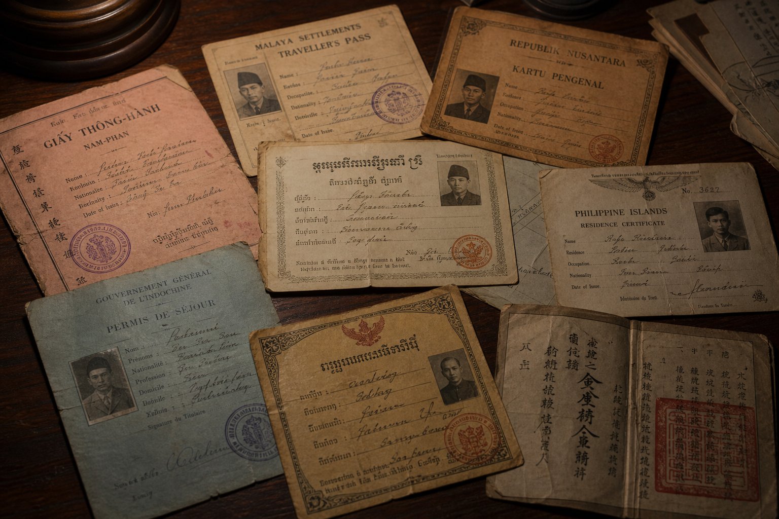 colonial registration documents across southeast asia recorded the same chinese surnames in vastly different forms