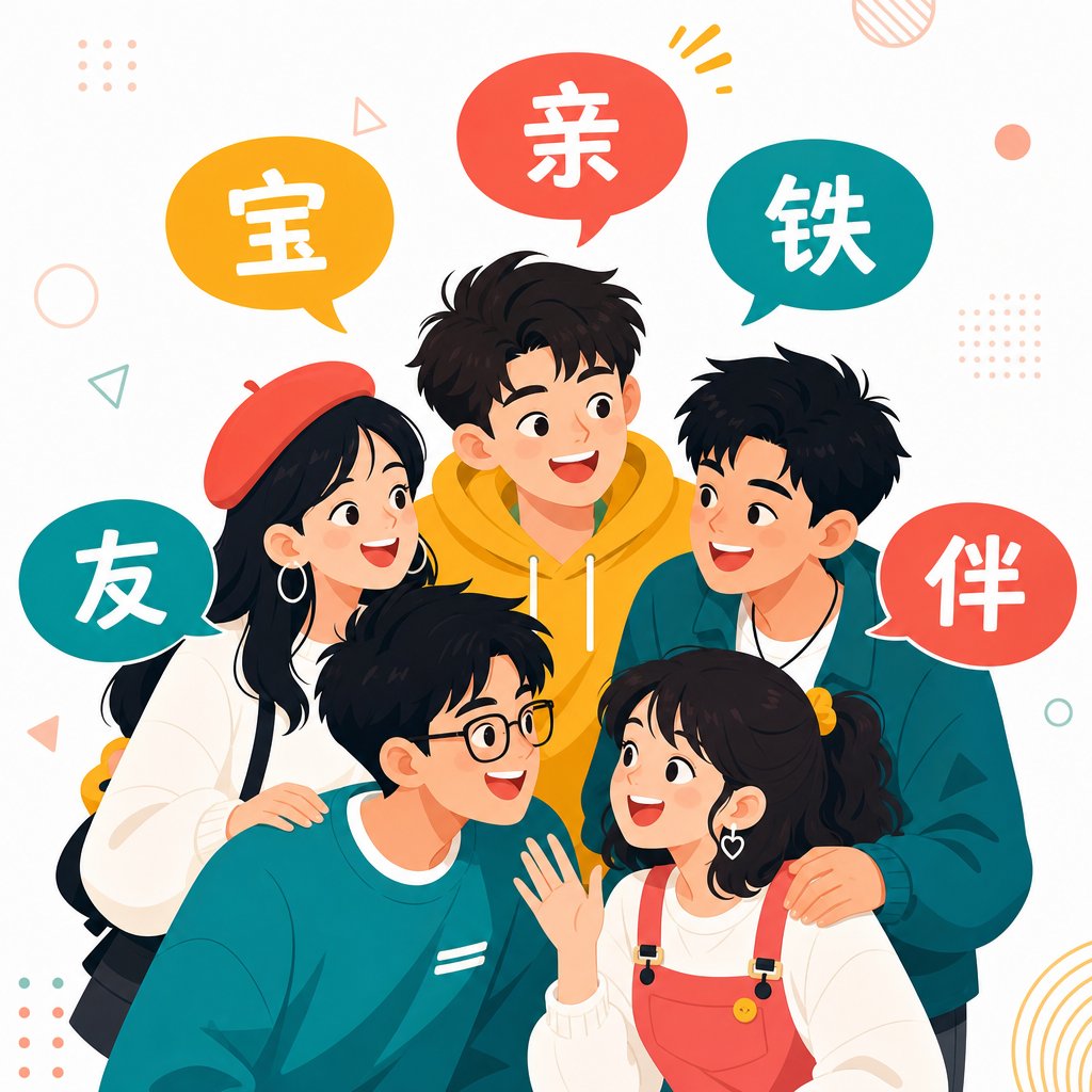 common chinese endearment terms friends use daily from casual 亲 to deeply loyal 知己