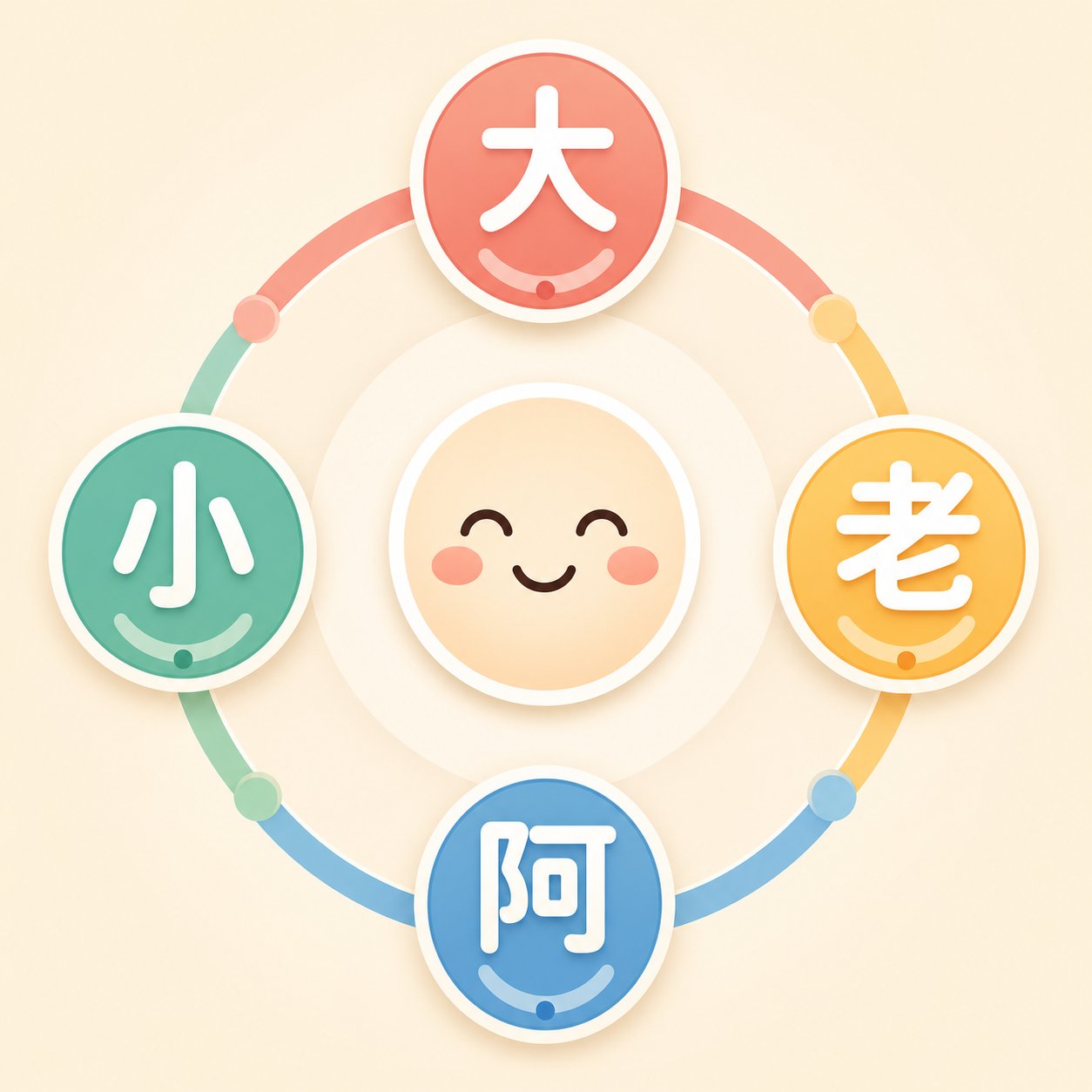 common chinese nickname prefixes that form the building blocks of affectionate names like big head