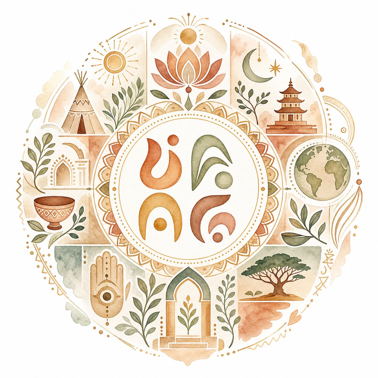 cultural diversity in four letter names represented through global linguistic symbols and traditions