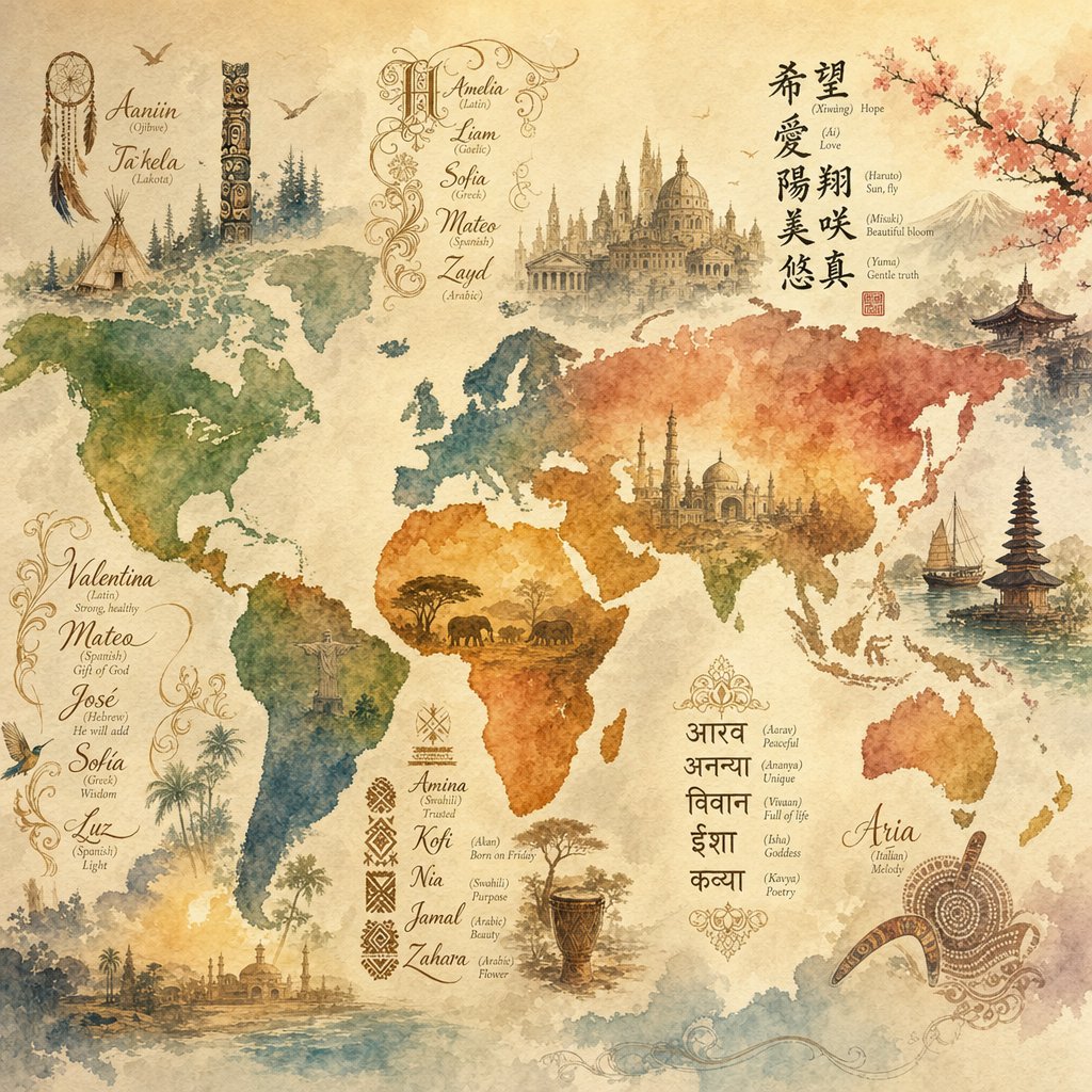 cultural naming traditions across the globe shape how first names and surnames naturally pair within each heritage