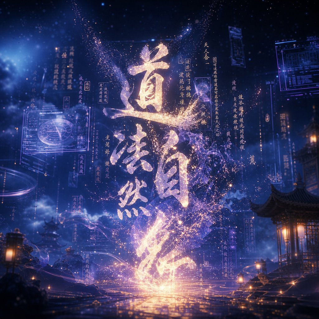 digital art blending chinese characters with modern interface elements representing aesthetic online identities