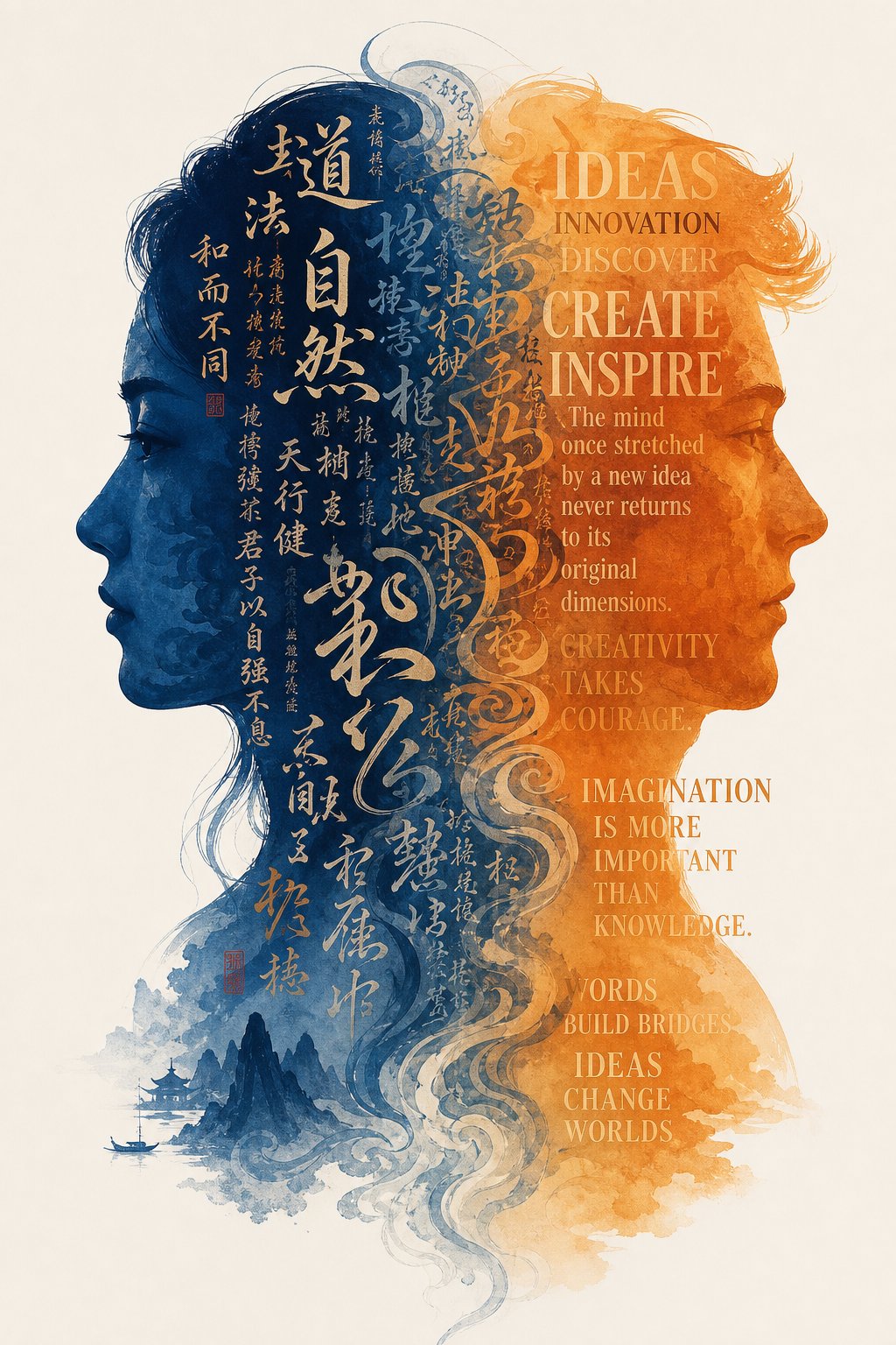 dual cultural identity expressed through the interweaving of chinese and english naming traditions