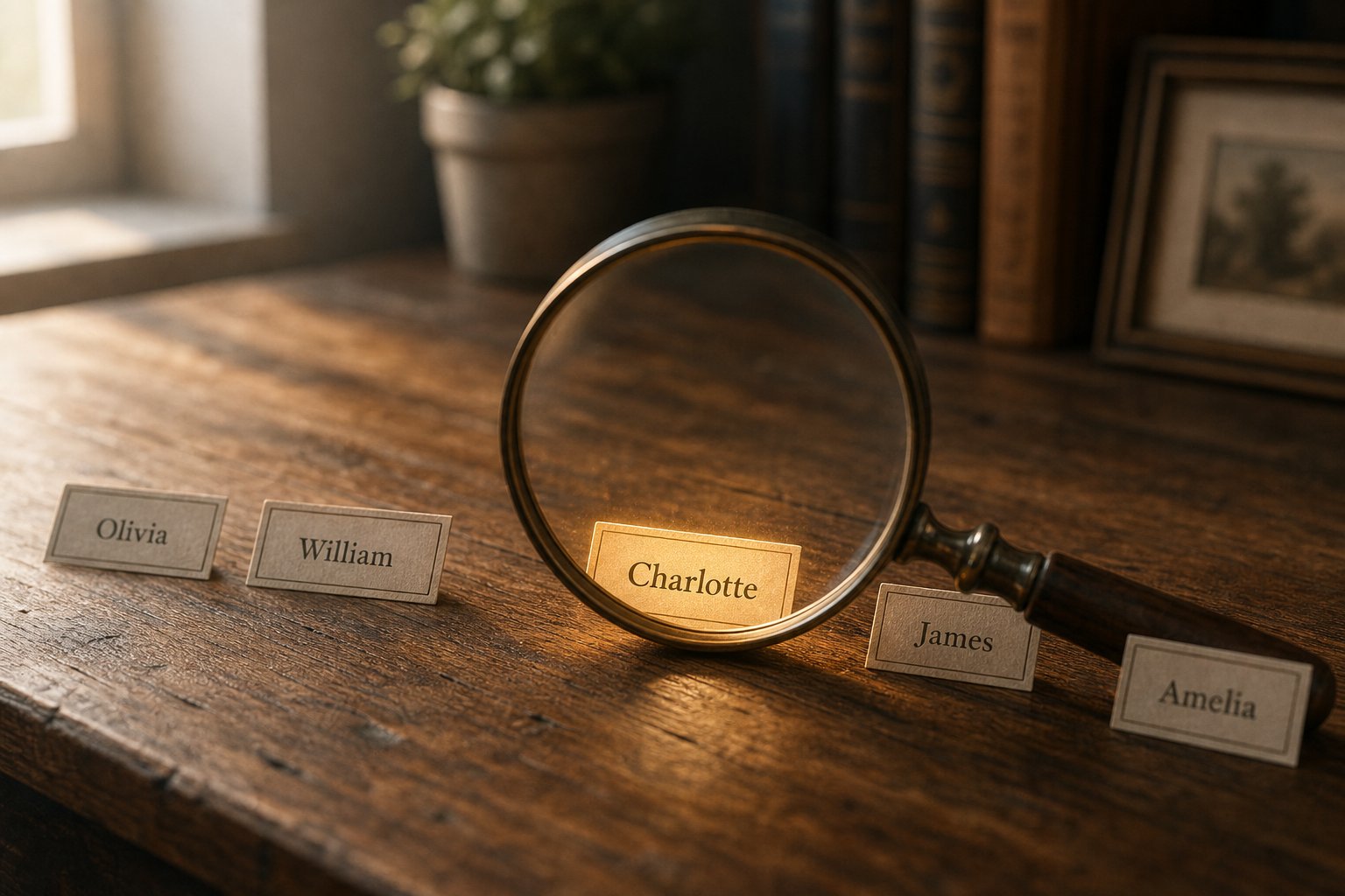 evaluating blended name candidates through systematic testing before making a final choice
