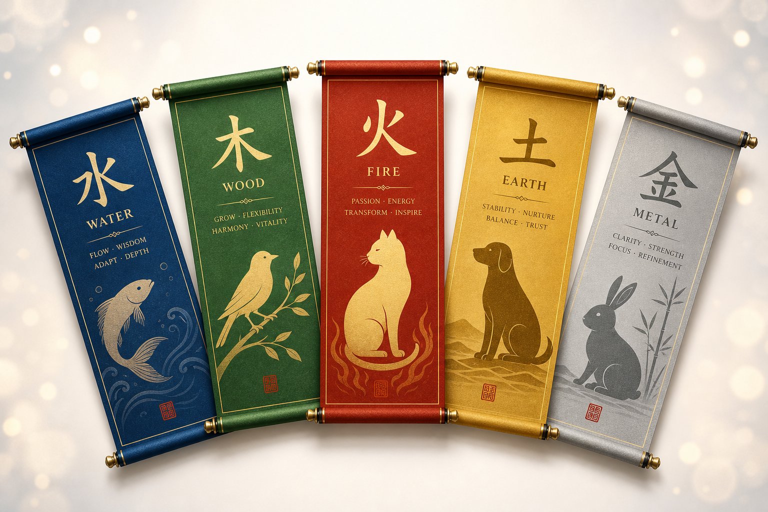 feng shui pet names organized by element offer intentional choices for every species and temperament
