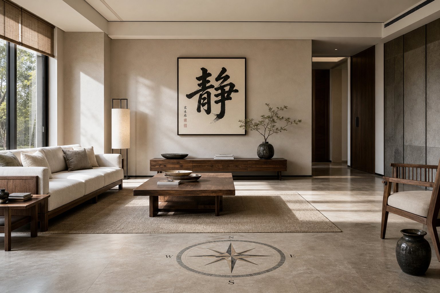 feng shui placement aligns tiger year characters with compass directions for continuous energetic support at home
