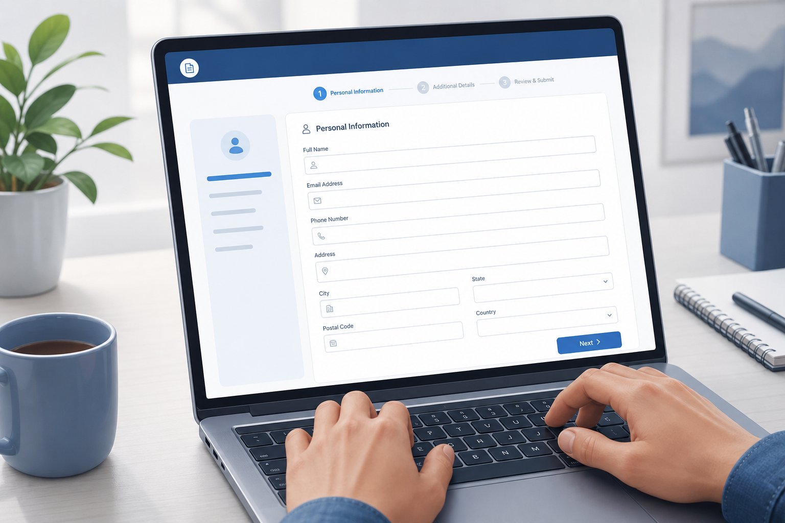 filling in the cova form name fields step by step ensures your application passes validation