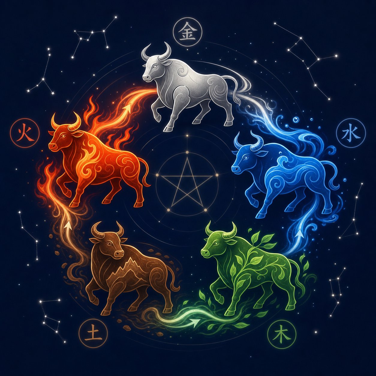 five elemental ox types each require distinct naming strategies based on their unique energy signatures