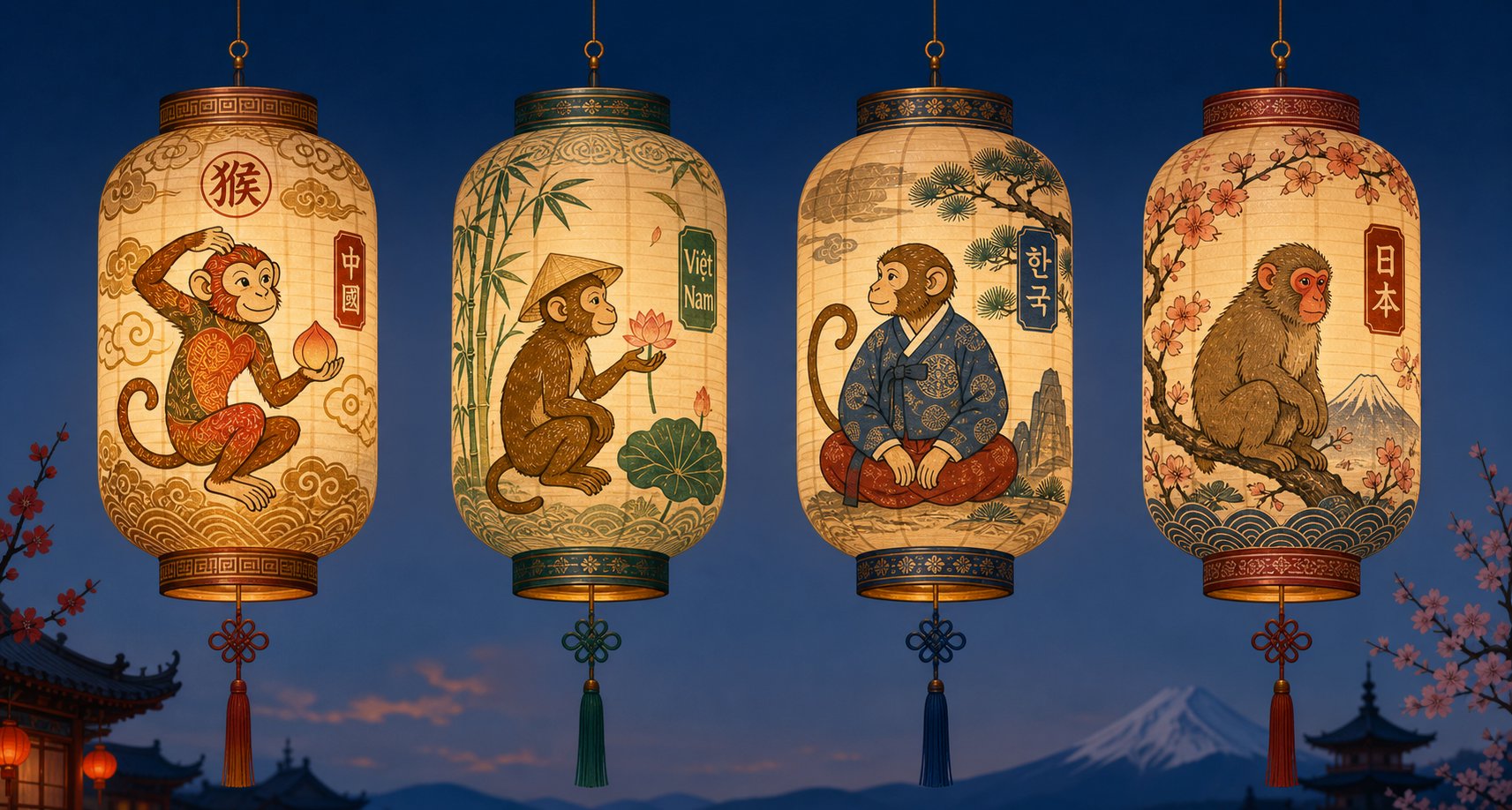 four asian cultural traditions each bring unique approaches to monkey zodiac naming conventions