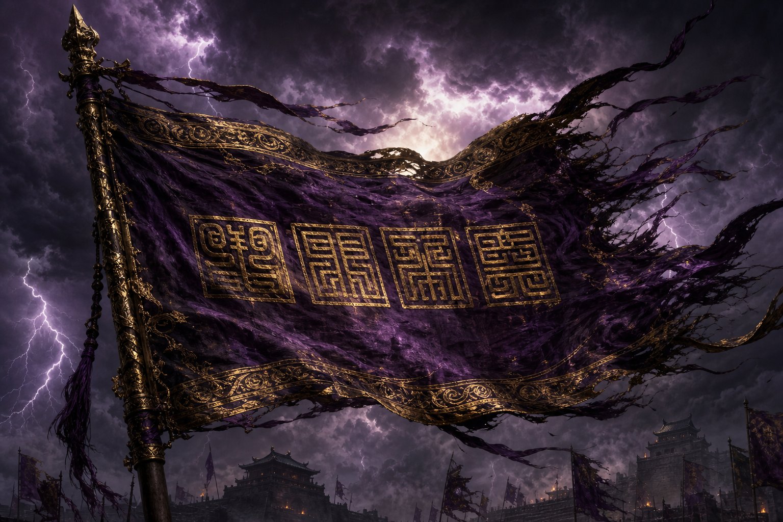 four character chengyu idioms create a symmetrical visual block that looks like a battle title on any scoreboard