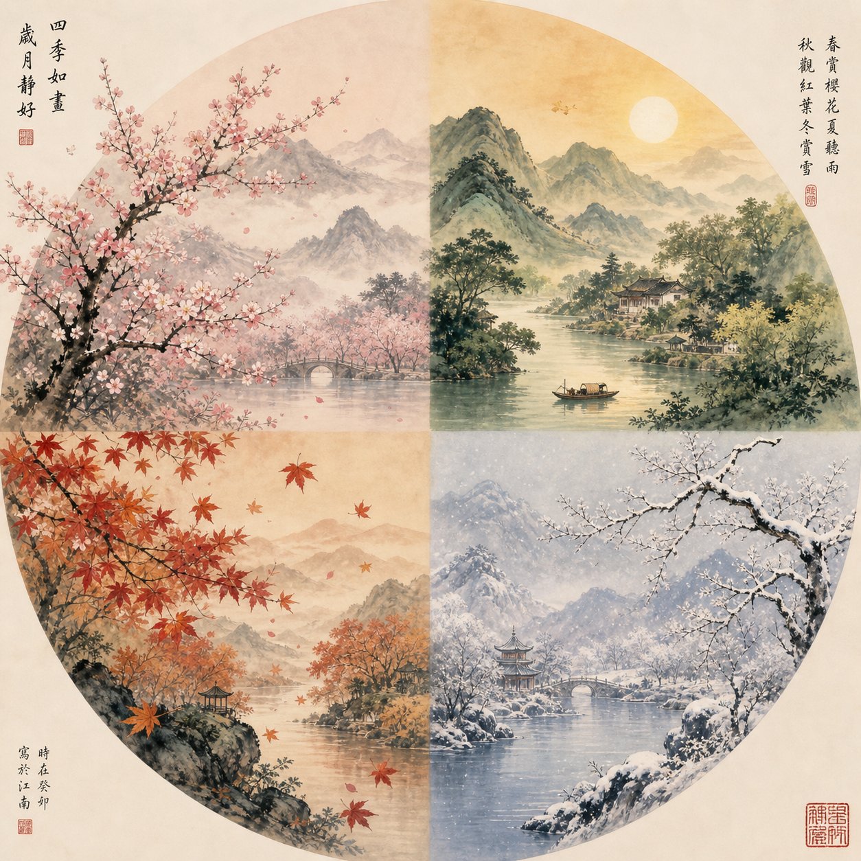 four seasons representing how birth timing shapes elemental naming strategy for fire monkey babies