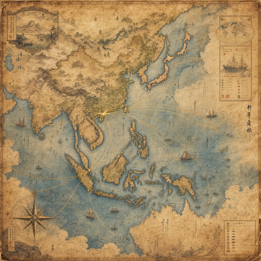 historical migration routes from china showing how the wang surname spread across asia and the world