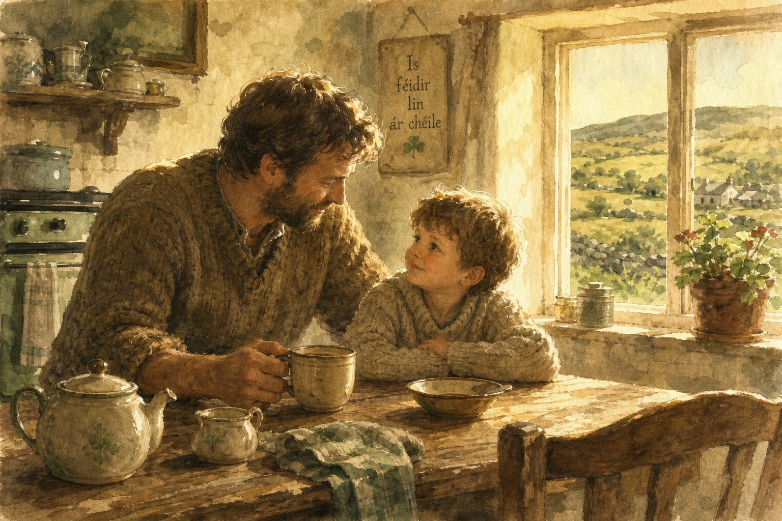 in irish families da remains a warm and familiar way children address their fathers